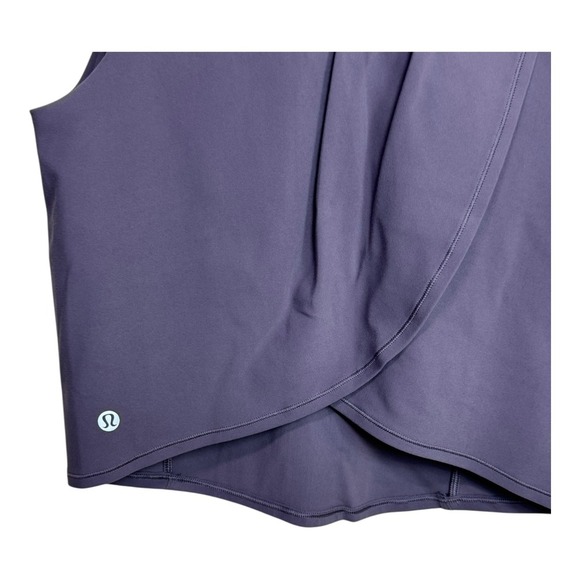 Lululemon Workout Cropped Tank Top Sleeveless Athletic Purple Size 8 - Picture 5 of 9